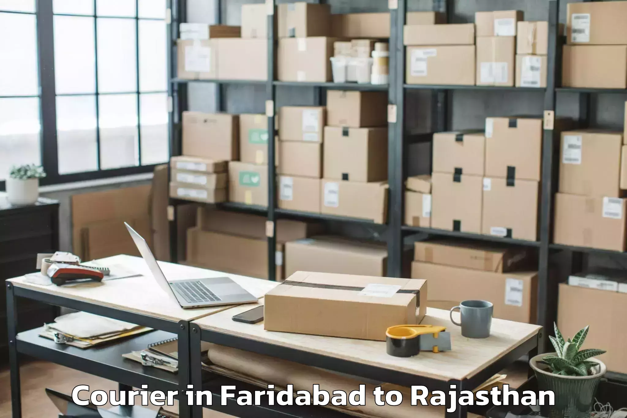 Reliable Faridabad to Jaipur National University Jai Courier